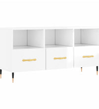 TV-Schrank Hochglanz-Weiß 102x36x50 cm Holzwerkstoff