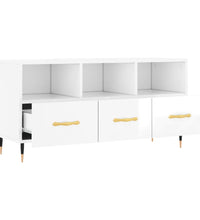 TV-Schrank Hochglanz-Weiß 102x36x50 cm Holzwerkstoff