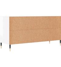 TV-Schrank Hochglanz-Weiß 102x36x50 cm Holzwerkstoff