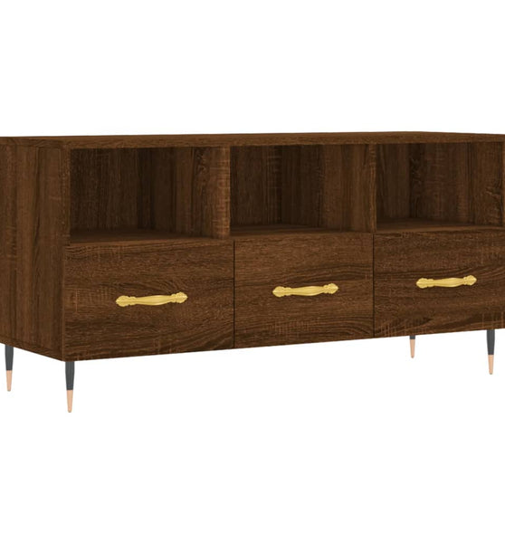 TV-Schrank Braun Eichen-Optik 102x36x50 cm Holzwerkstoff