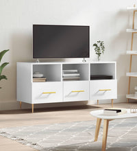 TV-Schrank Hochglanz-Weiß 102x36x50 cm Holzwerkstoff