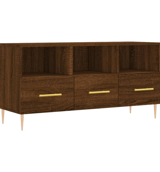 TV-Schrank Braun Eichen-Optik 102x36x50 cm Holzwerkstoff