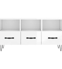 TV-Schrank Hochglanz-Weiß 102x36x50 cm Holzwerkstoff