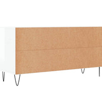 TV-Schrank Hochglanz-Weiß 102x36x50 cm Holzwerkstoff