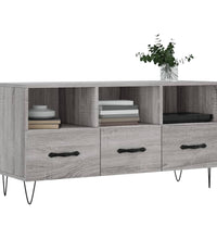 TV-Schrank Grau Sonoma 102x36x50 cm Holzwerkstoff