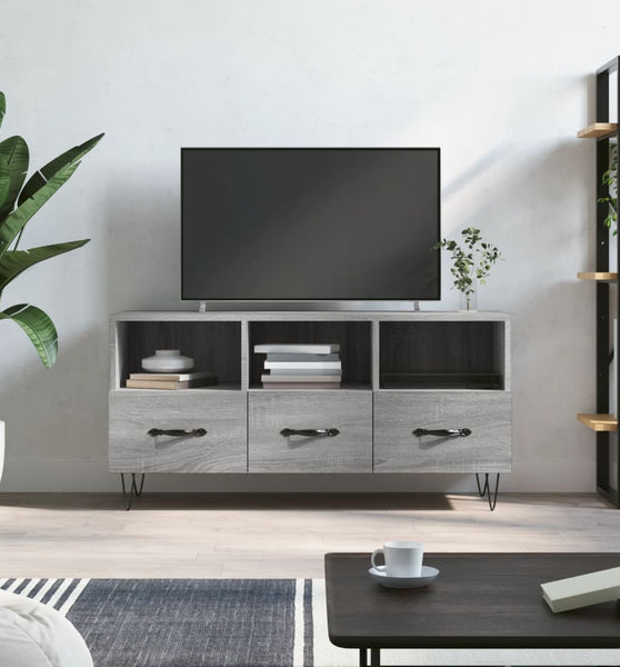 TV-Schrank Grau Sonoma 102x36x50 cm Holzwerkstoff