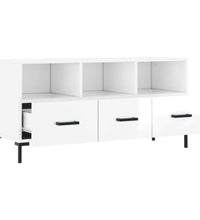 TV-Schrank Hochglanz-Weiß 102x36x50 cm Holzwerkstoff