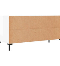 TV-Schrank Hochglanz-Weiß 102x36x50 cm Holzwerkstoff