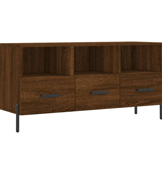 TV-Schrank Braun Eichen-Optik 102x36x50 cm Holzwerkstoff