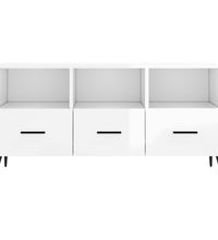 TV-Schrank Hochglanz-Weiß 102x36x50 cm Holzwerkstoff