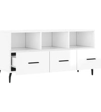 TV-Schrank Hochglanz-Weiß 102x36x50 cm Holzwerkstoff