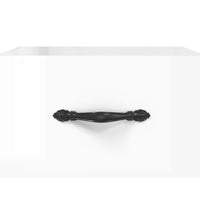 Wand-Nachttisch Hochglanz-Weiß 35x35x20 cm
