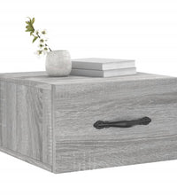 Wand-Nachttische 2 Stk. Grau Sonoma 35x35x20 cm