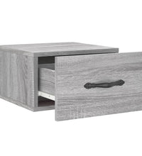 Wand-Nachttische 2 Stk. Grau Sonoma 35x35x20 cm