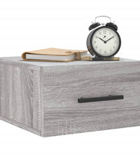 Wand-Nachttische 2 Stk. Grau Sonoma 35x35x20 cm