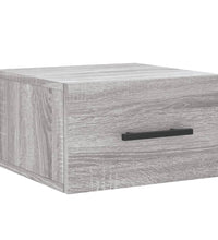 Wand-Nachttische 2 Stk. Grau Sonoma 35x35x20 cm