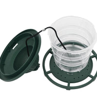 Vogelfutterspender 3 Stk. Dunkelgrün 13x13x17 cm