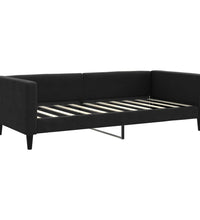 Tagesbett Schwarz 90x190 cm Stoff