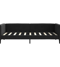 Tagesbett Schwarz 90x190 cm Stoff