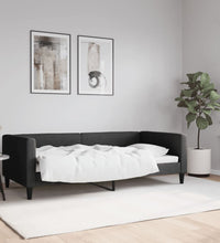 Tagesbett Schwarz 90x190 cm Stoff