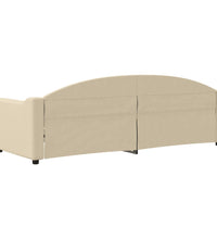 Tagesbett Creme 80x200 cm Stoff