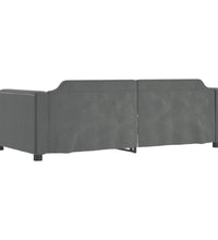 Tagesbett Dunkelgrau 80x200 cm Stoff