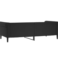 Tagesbett Schwarz 80x200 cm Kunstleder