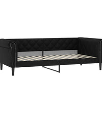 Tagesbett Schwarz 100x200 cm Kunstleder
