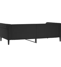 Tagesbett Schwarz 100x200 cm Kunstleder