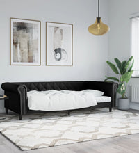 Tagesbett Schwarz 100x200 cm Kunstleder