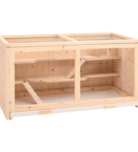Hamsterkäfig 89,5x45x45 cm Massivholz Tanne