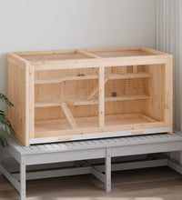 Hamsterkäfig 89,5x45x45 cm Massivholz Tanne