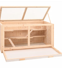 Hamsterkäfig 89,5x45x45 cm Massivholz Tanne