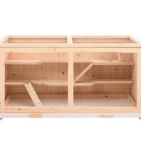 Hamsterkäfig 89,5x45x45 cm Massivholz Tanne