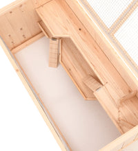 Hamsterkäfig 89,5x45x45 cm Massivholz Tanne