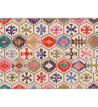 Teppich Waschbar Mehrfarbig 160x230 cm Rutschfest