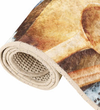 Küchenteppich Mehrfarbig 60x180 cm Waschbar Rutschfest