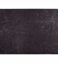 Teppich Waschbar Anthrazit 400x300 cm Rutschfest