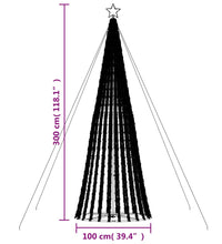 Weihnachtsbaum Kegelform 688 LEDs Warmweiß 300 cm