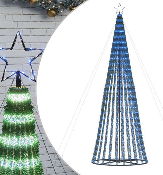 Weihnachtsbaum Kegelform 688 LEDs Blau 300 cm