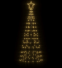 LED-Weihnachtsbaum mit Erdspießen 220 LEDs Warmweiß 180 cm