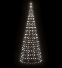 LED-Weihnachtsbaum für Fahnenmast 550 LEDs Kaltweiß 300 cm