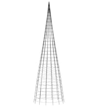 LED-Weihnachtsbaum für Fahnenmast 3000 LEDs Blau 800 cm