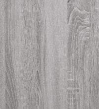 Wandregal mit Stange Grau Sonoma 40x25x30 cm