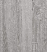 Wandregal mit Stange Grau Sonoma 100x25x30 cm