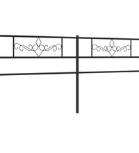 Kopfteil Metall Schwarz 200 cm