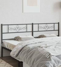 Kopfteil Metall Schwarz 200 cm