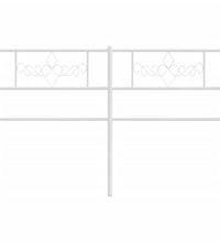 Kopfteil Metall Weiß 160 cm