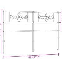 Kopfteil Metall Weiß 160 cm