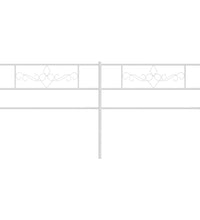 Kopfteil Metall Weiß 180 cm